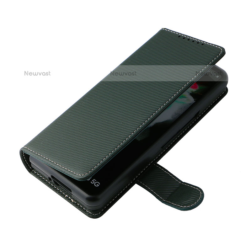 Leather Case Stands Flip Cover Holder L14Z for Samsung Galaxy Z Fold3 5G