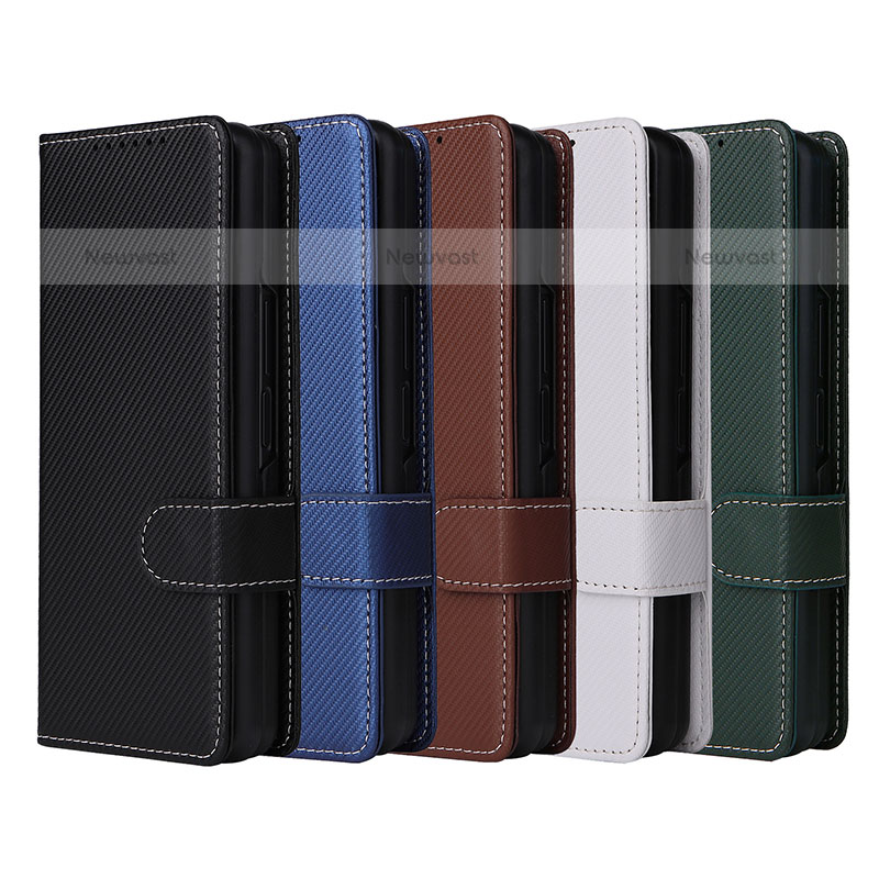 Leather Case Stands Flip Cover Holder L14Z for Samsung Galaxy Z Fold3 5G