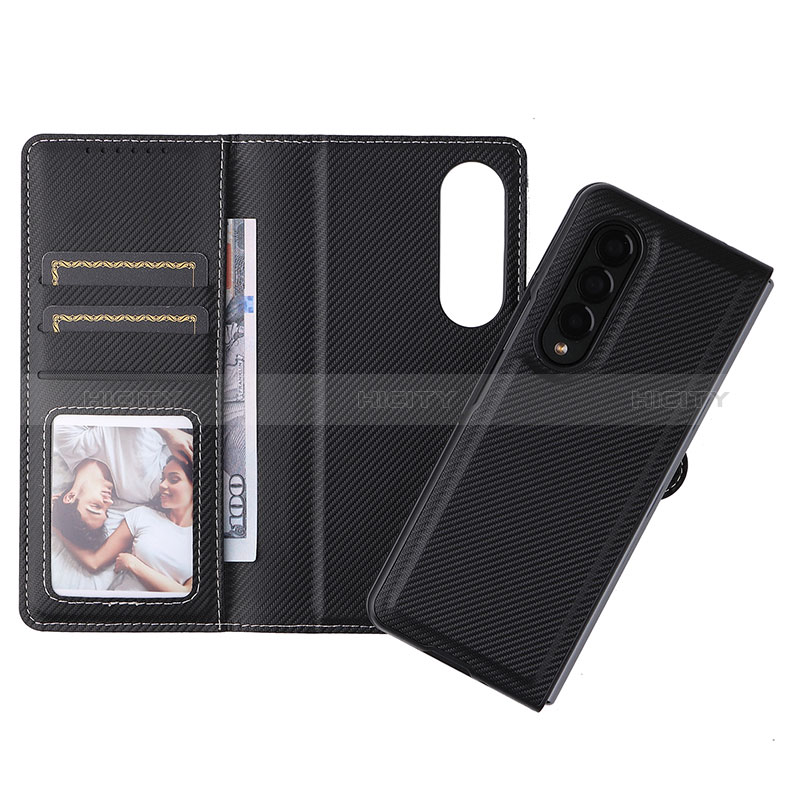 Leather Case Stands Flip Cover Holder L16Z for Samsung Galaxy Z Fold4 5G