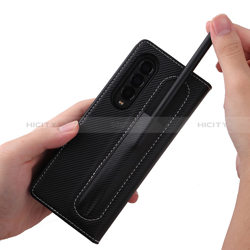 Leather Case Stands Flip Cover Holder L16Z for Samsung Galaxy Z Fold4 5G