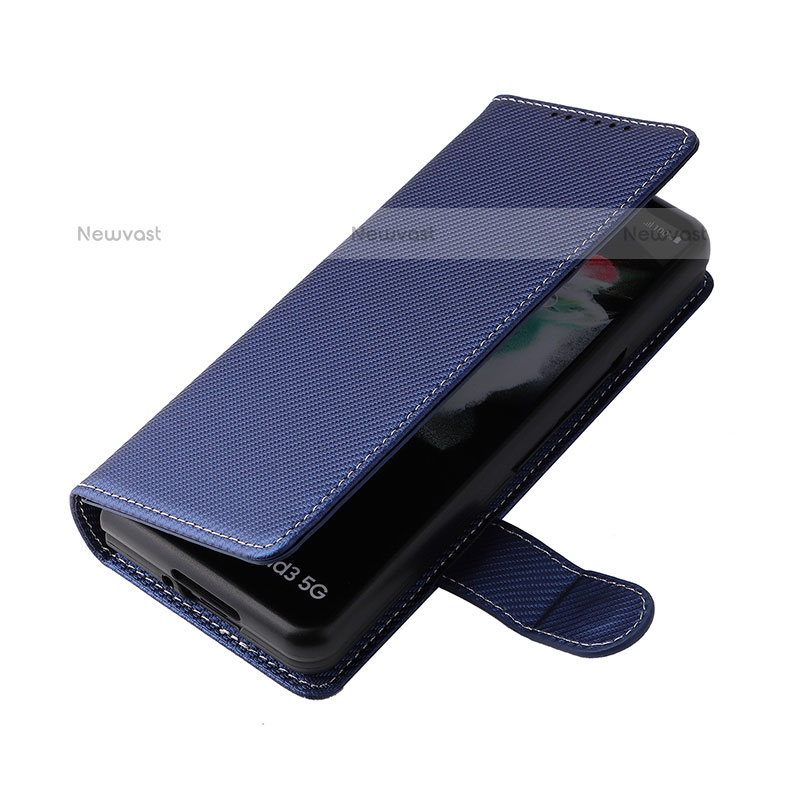 Leather Case Stands Flip Cover Holder L17Z for Samsung Galaxy Z Fold3 5G