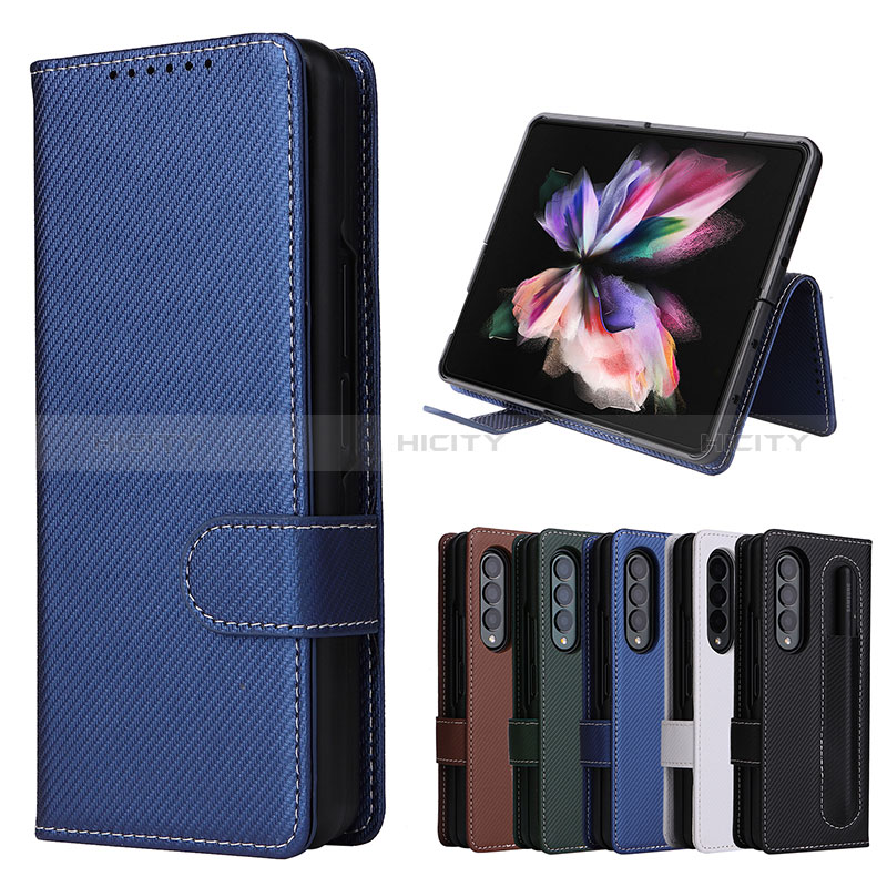Leather Case Stands Flip Cover Holder L17Z for Samsung Galaxy Z Fold4 5G