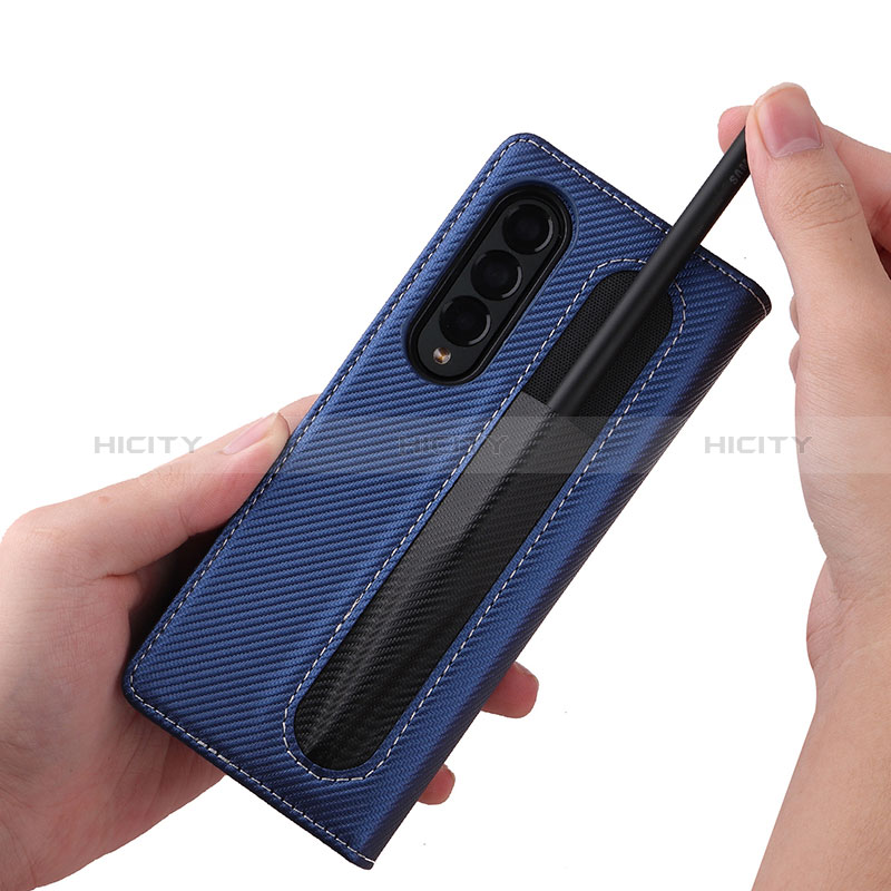 Leather Case Stands Flip Cover Holder L17Z for Samsung Galaxy Z Fold4 5G