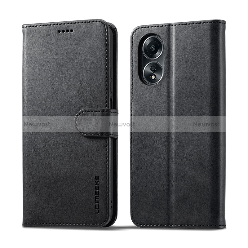 Leather Case Stands Flip Cover Holder LC1 for Oppo A18