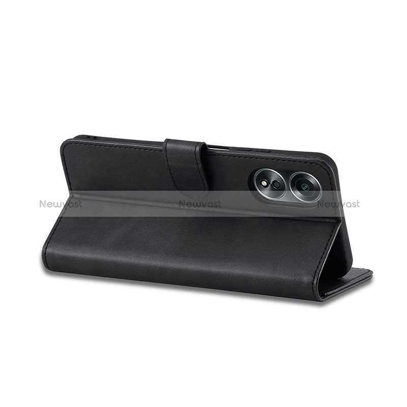 Leather Case Stands Flip Cover Holder LC1 for Oppo A18