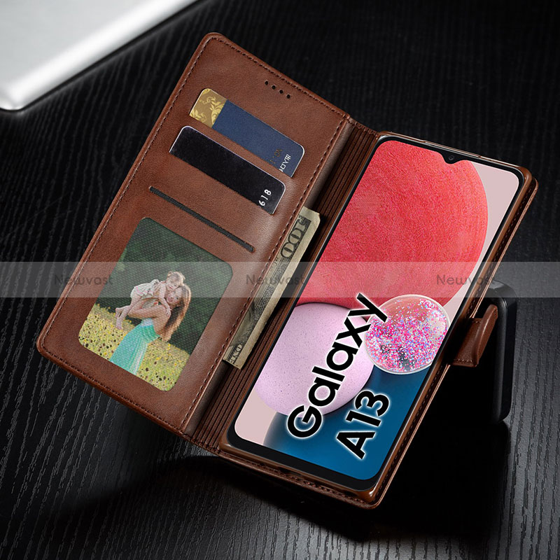 Leather Case Stands Flip Cover Holder LC1 for Samsung Galaxy A13 4G