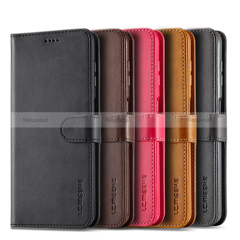 Leather Case Stands Flip Cover Holder LC1 for Samsung Galaxy A14 4G