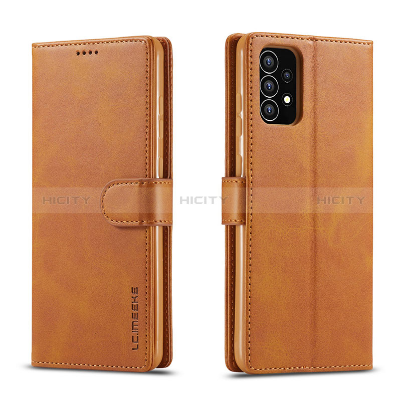 Leather Case Stands Flip Cover Holder LC1 for Samsung Galaxy A53 5G