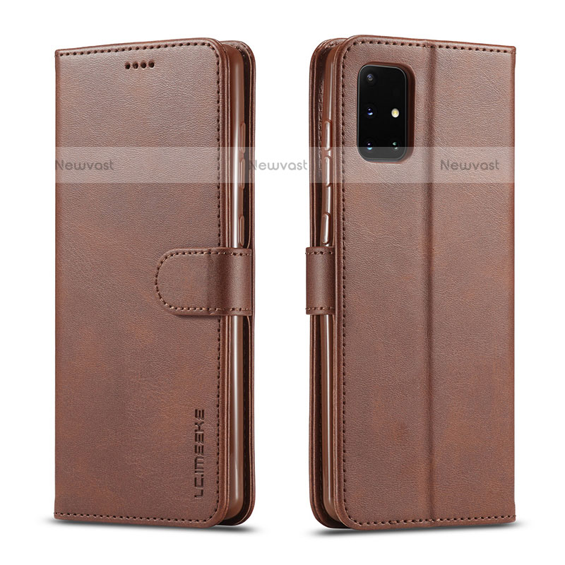 Leather Case Stands Flip Cover Holder LC1 for Samsung Galaxy M51