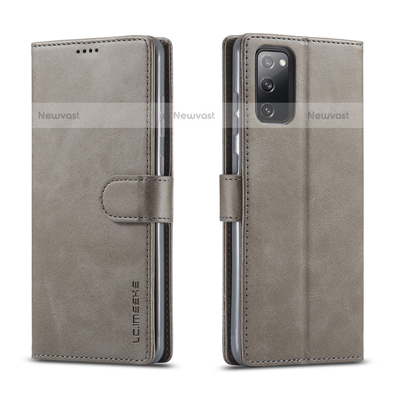 Leather Case Stands Flip Cover Holder LC1 for Samsung Galaxy M52 5G