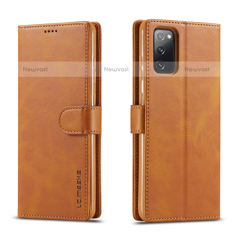 Leather Case Stands Flip Cover Holder LC1 for Samsung Galaxy M52 5G