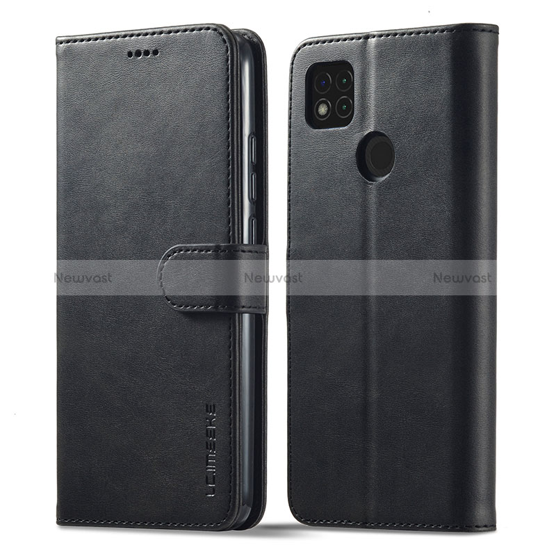 Leather Case Stands Flip Cover Holder LC1 for Xiaomi Redmi 9C NFC