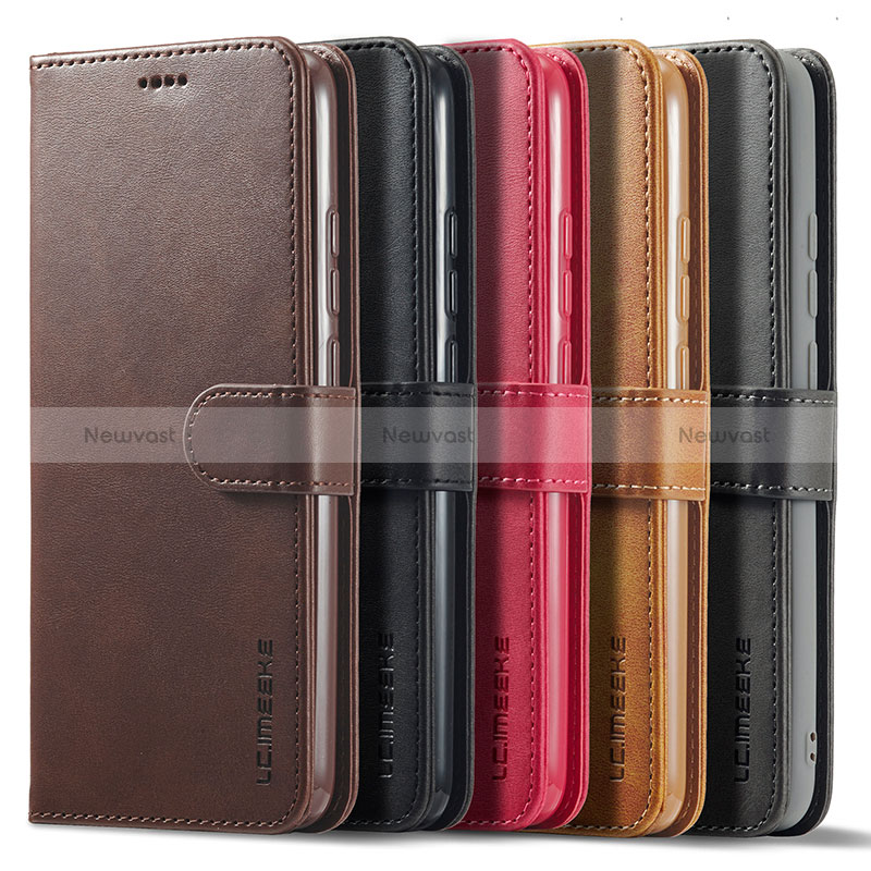 Leather Case Stands Flip Cover Holder LC1 for Xiaomi Redmi 9C NFC