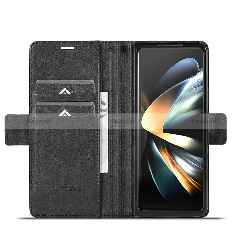 Leather Case Stands Flip Cover Holder LC2 for Samsung Galaxy Z Fold5 5G