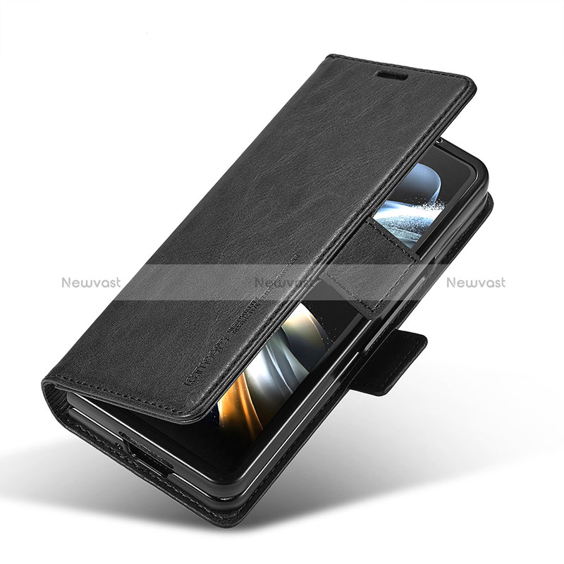 Leather Case Stands Flip Cover Holder LC2 for Samsung Galaxy Z Fold5 5G