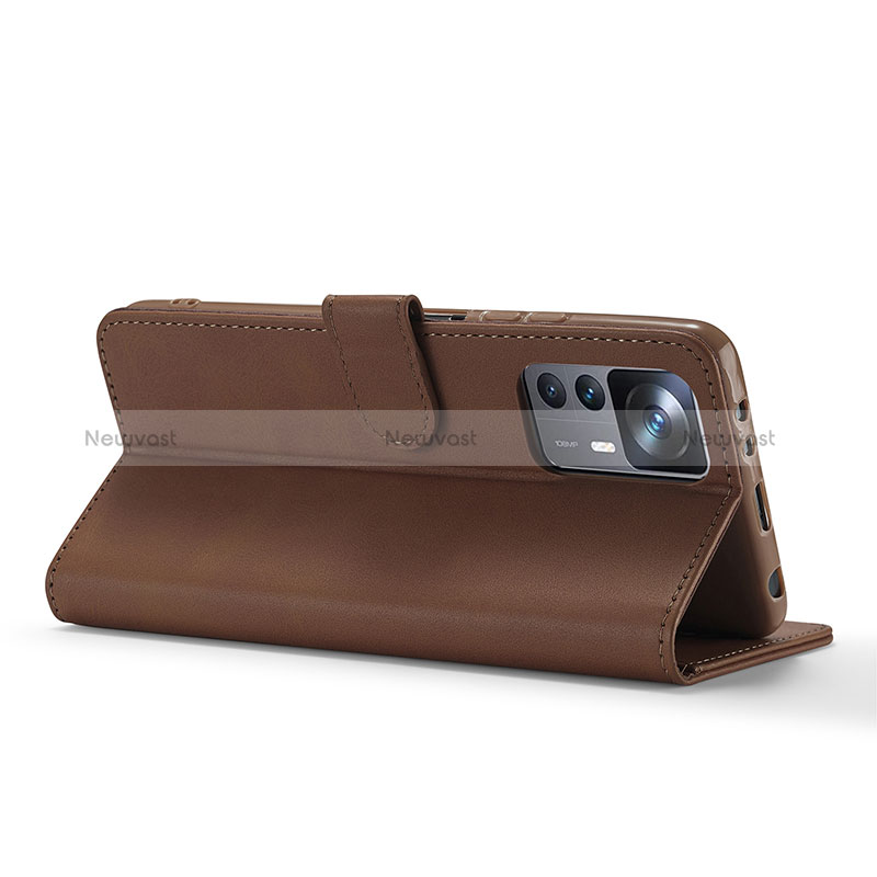 Leather Case Stands Flip Cover Holder LC2 for Xiaomi Mi 12T 5G