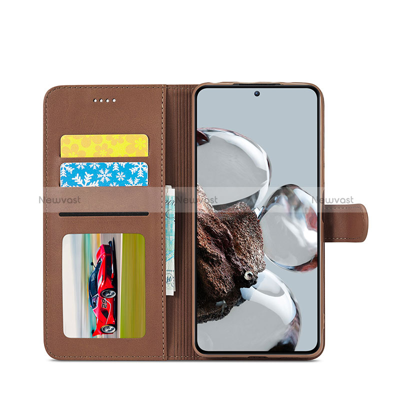 Leather Case Stands Flip Cover Holder LC2 for Xiaomi Mi 12T Pro 5G