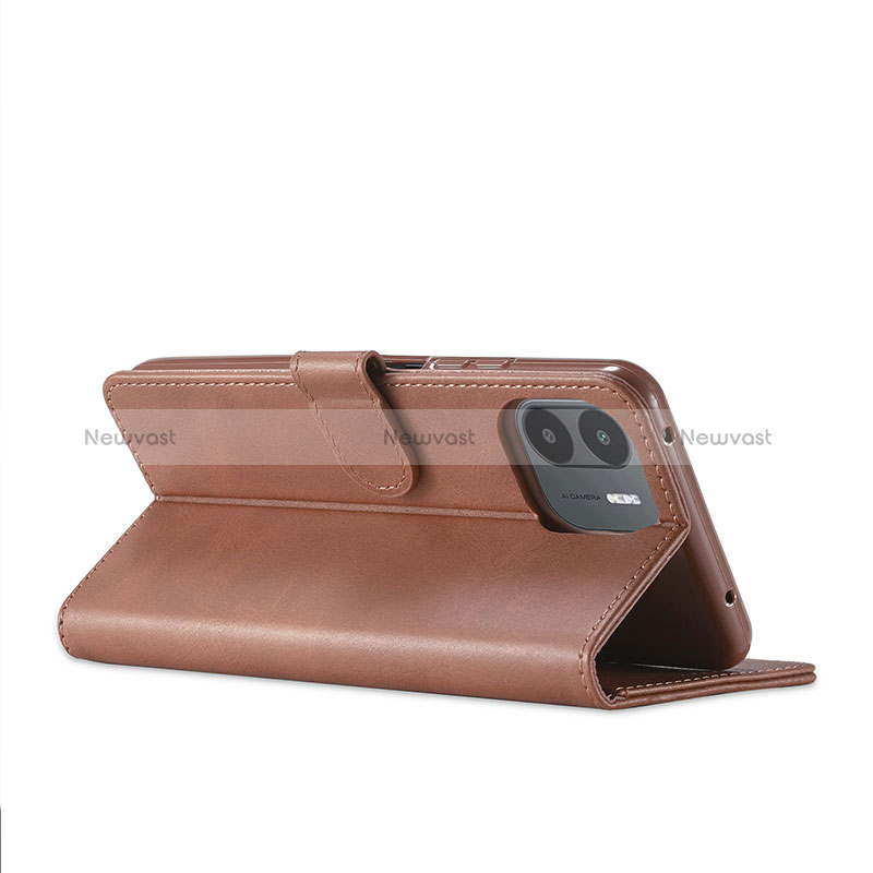 Leather Case Stands Flip Cover Holder LC2 for Xiaomi Poco C51