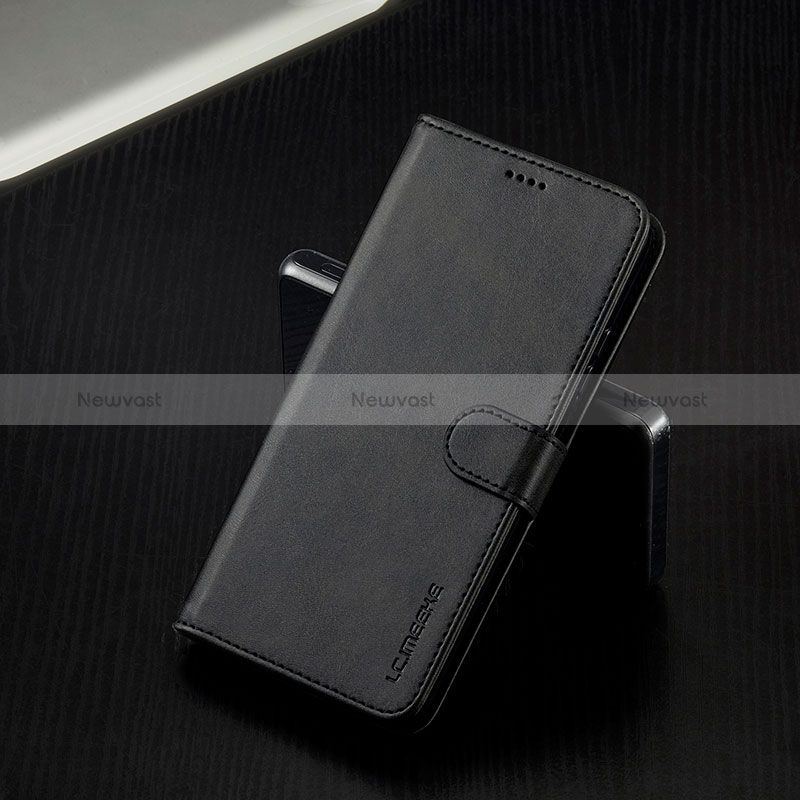 Leather Case Stands Flip Cover Holder LC2 for Xiaomi Poco M4 Pro 4G