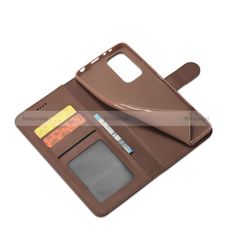 Leather Case Stands Flip Cover Holder LC2 for Xiaomi Poco M4 Pro 5G