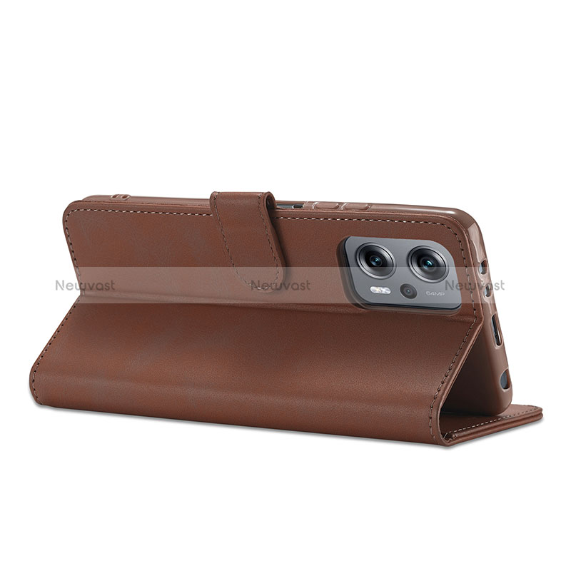 Leather Case Stands Flip Cover Holder LC2 for Xiaomi Poco X4 GT 5G