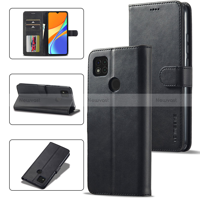 Leather Case Stands Flip Cover Holder LC2 for Xiaomi Redmi 9 Activ