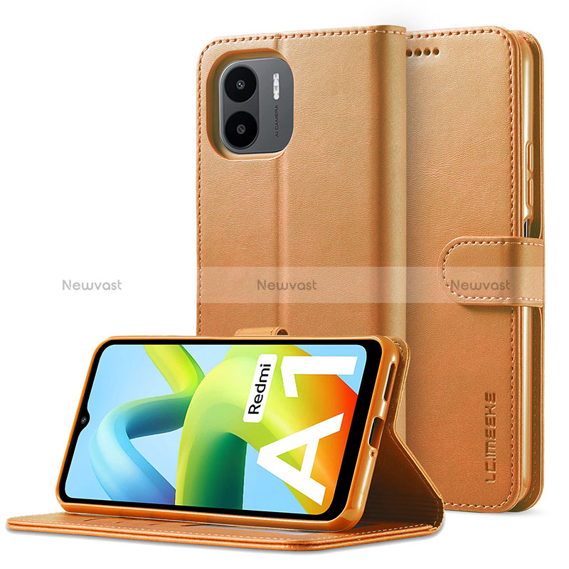 Leather Case Stands Flip Cover Holder LC2 for Xiaomi Redmi A2 Plus