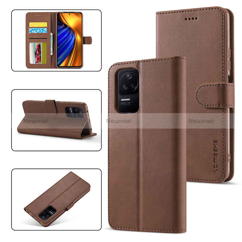 Leather Case Stands Flip Cover Holder LC2 for Xiaomi Redmi K40S 5G