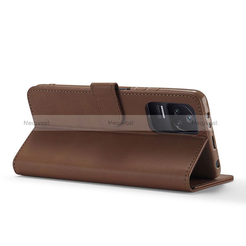 Leather Case Stands Flip Cover Holder LC2 for Xiaomi Redmi K40S 5G