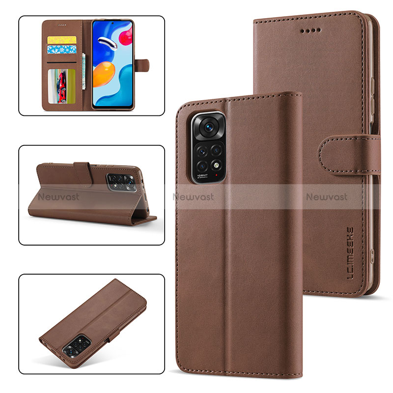 Leather Case Stands Flip Cover Holder LC2 for Xiaomi Redmi Note 12 Pro 4G