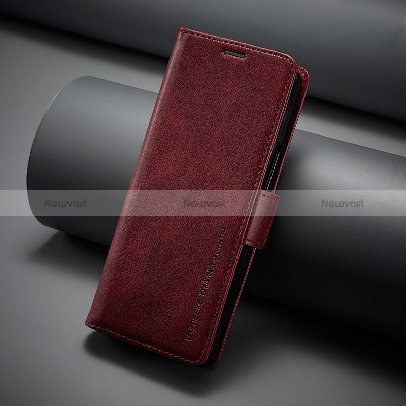 Leather Case Stands Flip Cover Holder LC3 for Samsung Galaxy Z Fold5 5G