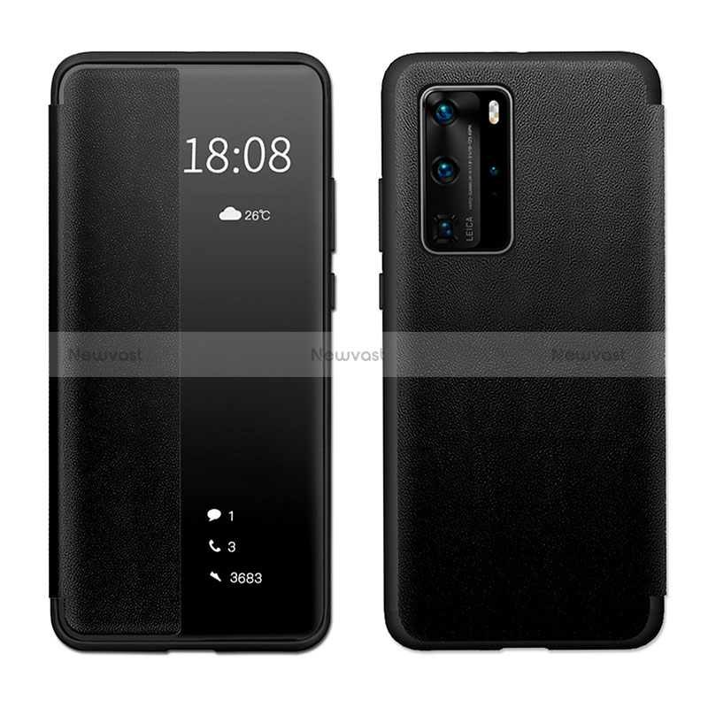 Leather Case Stands Flip Cover Holder LF1 for Huawei P40 Pro