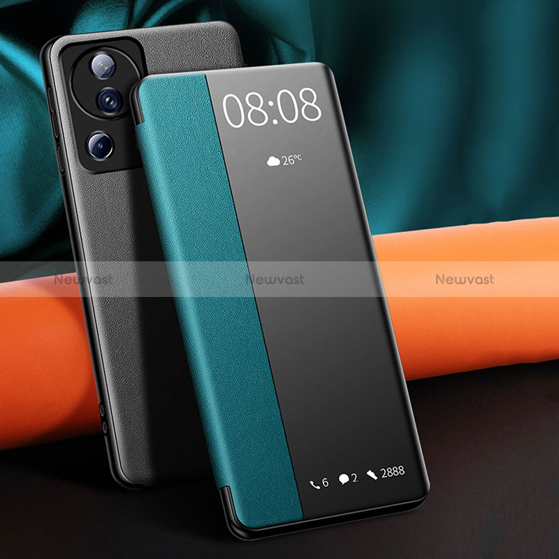 Leather Case Stands Flip Cover Holder LF1 for Xiaomi Mi 12 Lite NE 5G