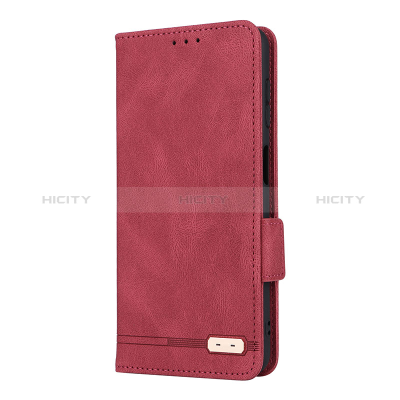 Leather Case Stands Flip Cover Holder LZ2 for Samsung Galaxy A04s Red