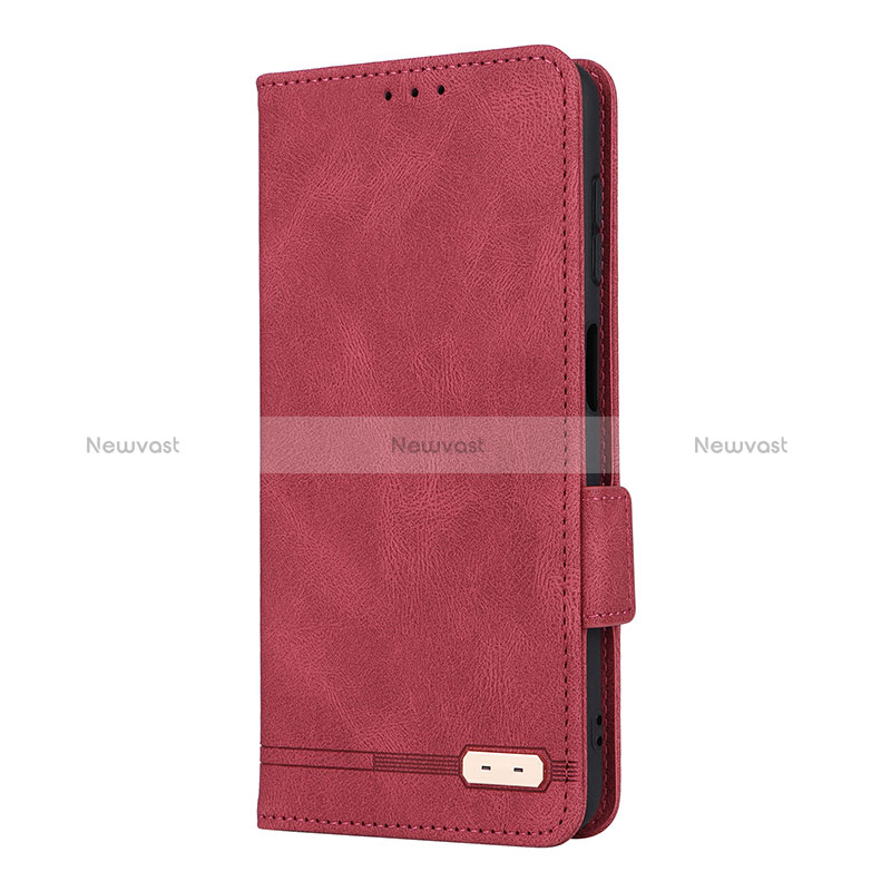 Leather Case Stands Flip Cover Holder LZ2 for Samsung Galaxy A13 5G Red