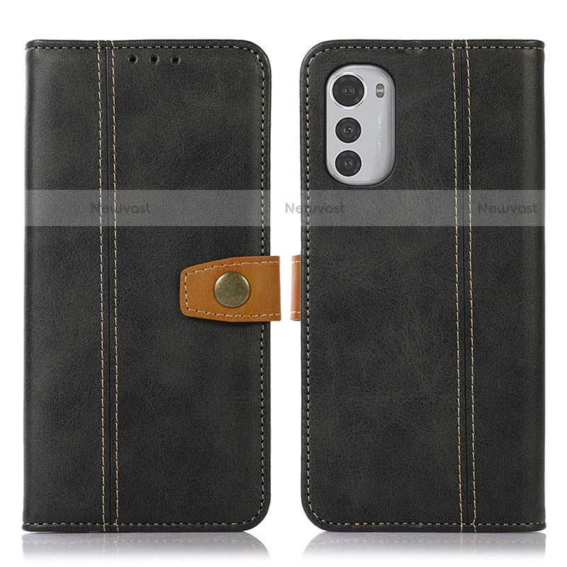 Leather Case Stands Flip Cover Holder M01L for Motorola Moto E32