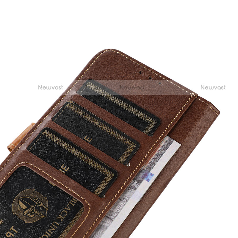 Leather Case Stands Flip Cover Holder M01L for Motorola Moto E32