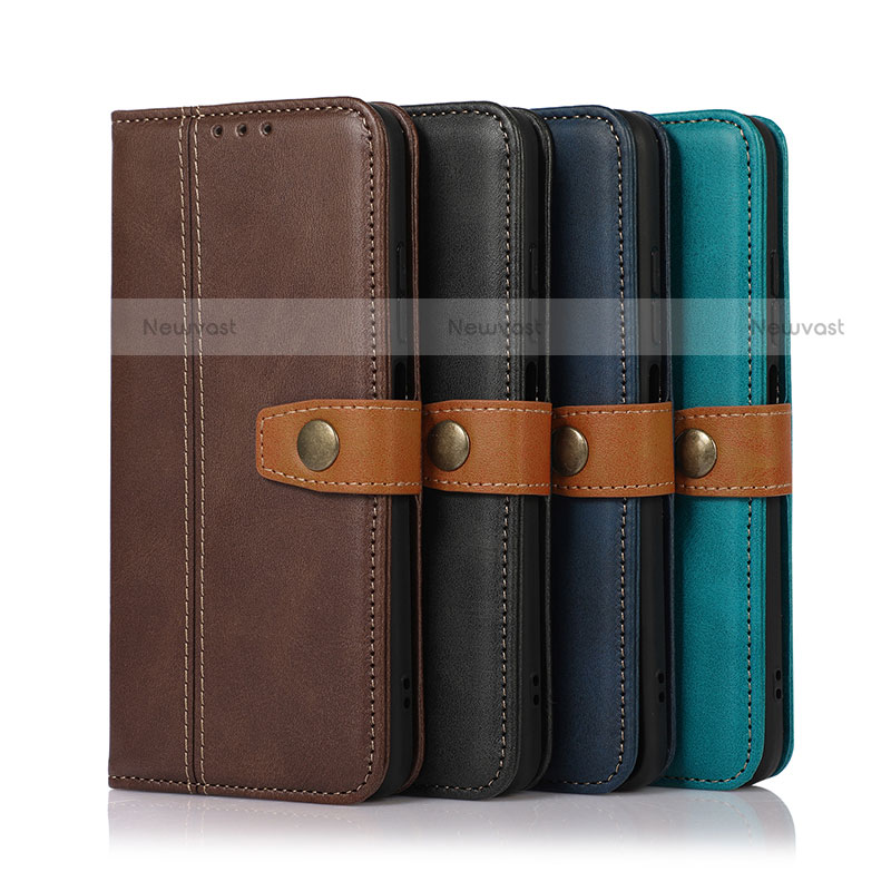 Leather Case Stands Flip Cover Holder M01L for Motorola Moto E32s