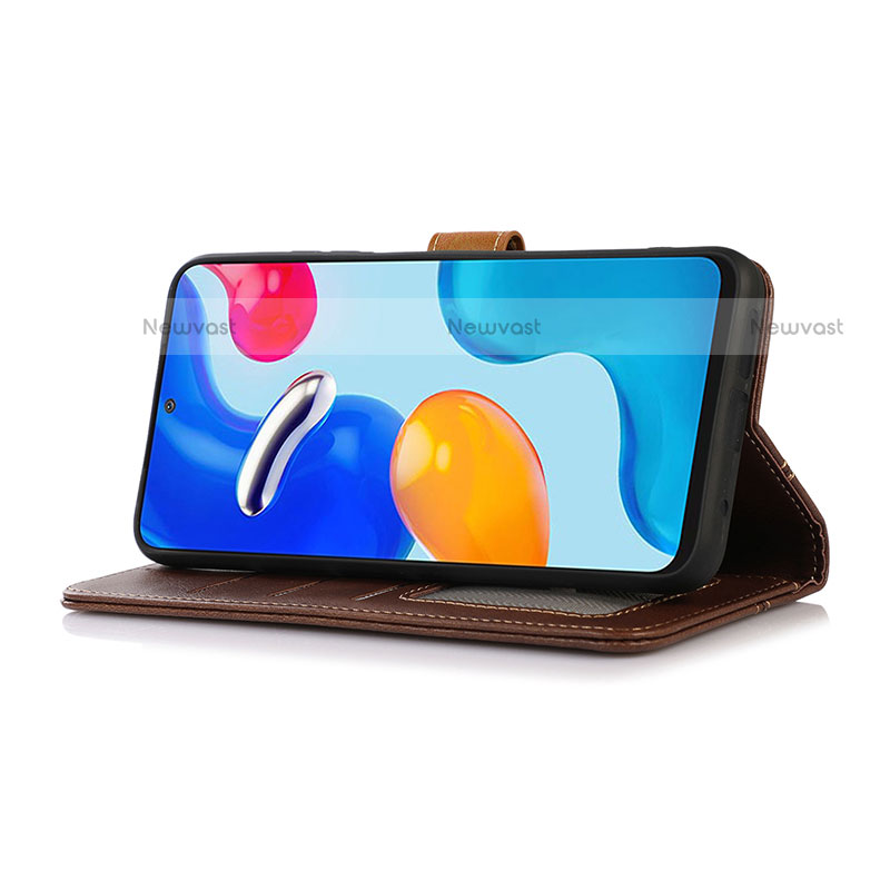 Leather Case Stands Flip Cover Holder M01L for Motorola Moto E32s