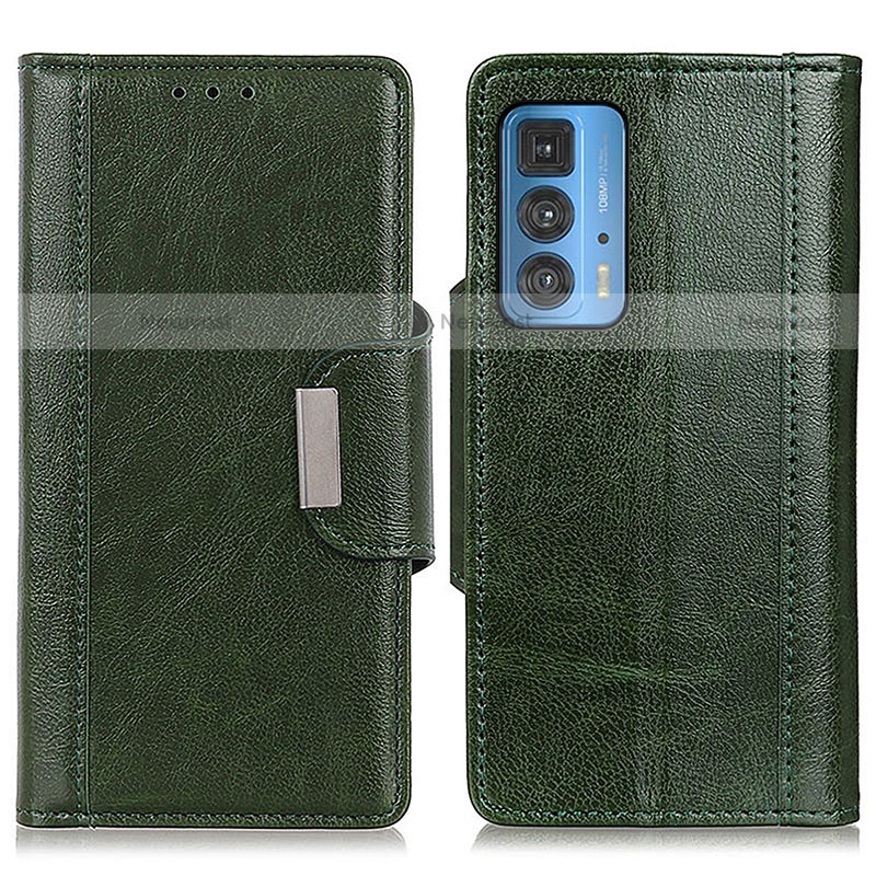 Leather Case Stands Flip Cover Holder M01L for Motorola Moto Edge 20 Pro 5G Green