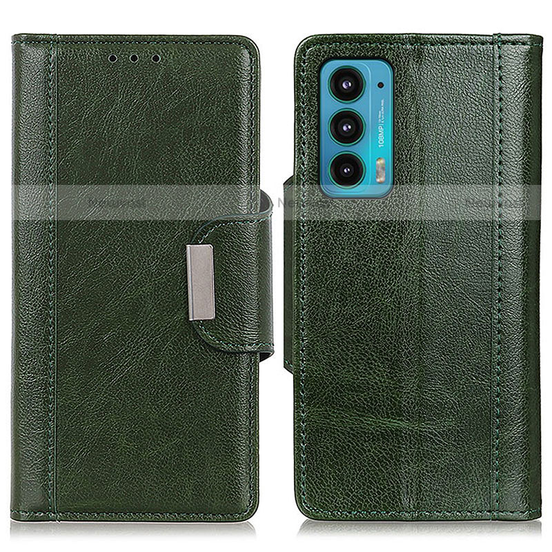 Leather Case Stands Flip Cover Holder M01L for Motorola Moto Edge Lite 5G Green