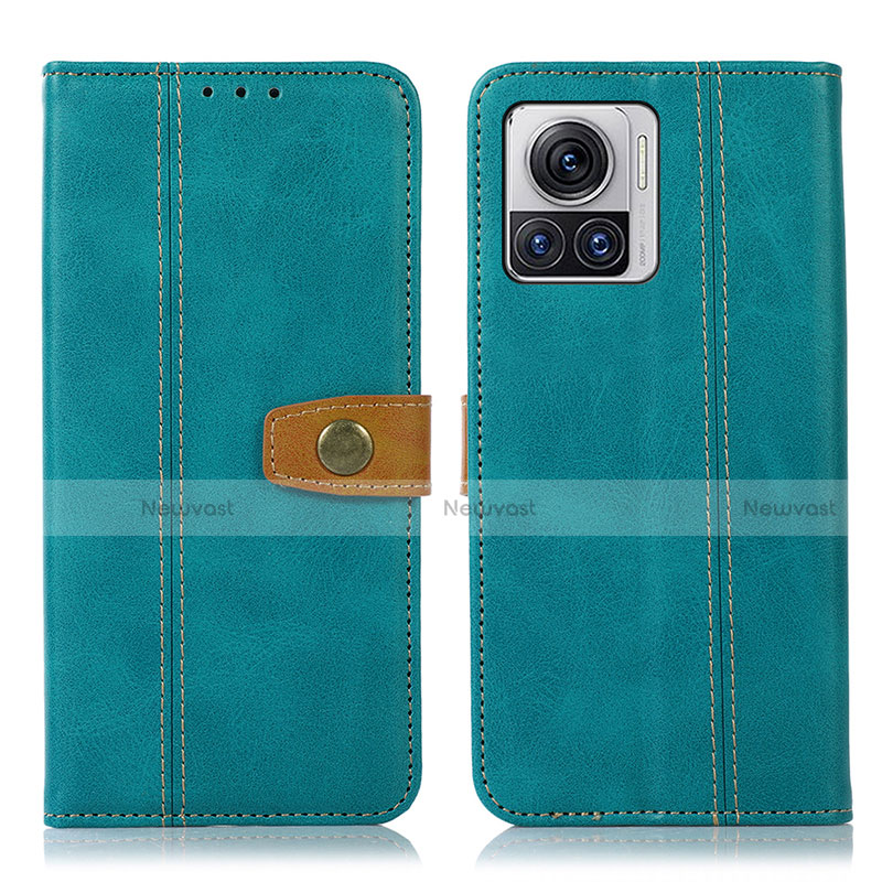 Leather Case Stands Flip Cover Holder M01L for Motorola Moto Edge X30 Pro 5G Green