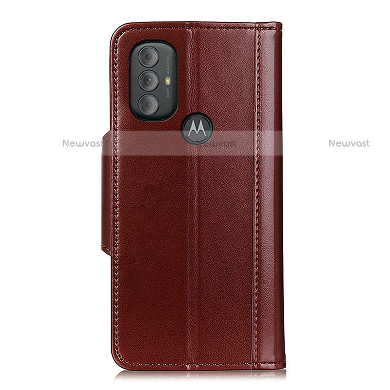 Leather Case Stands Flip Cover Holder M01L for Motorola Moto G Play (2023)