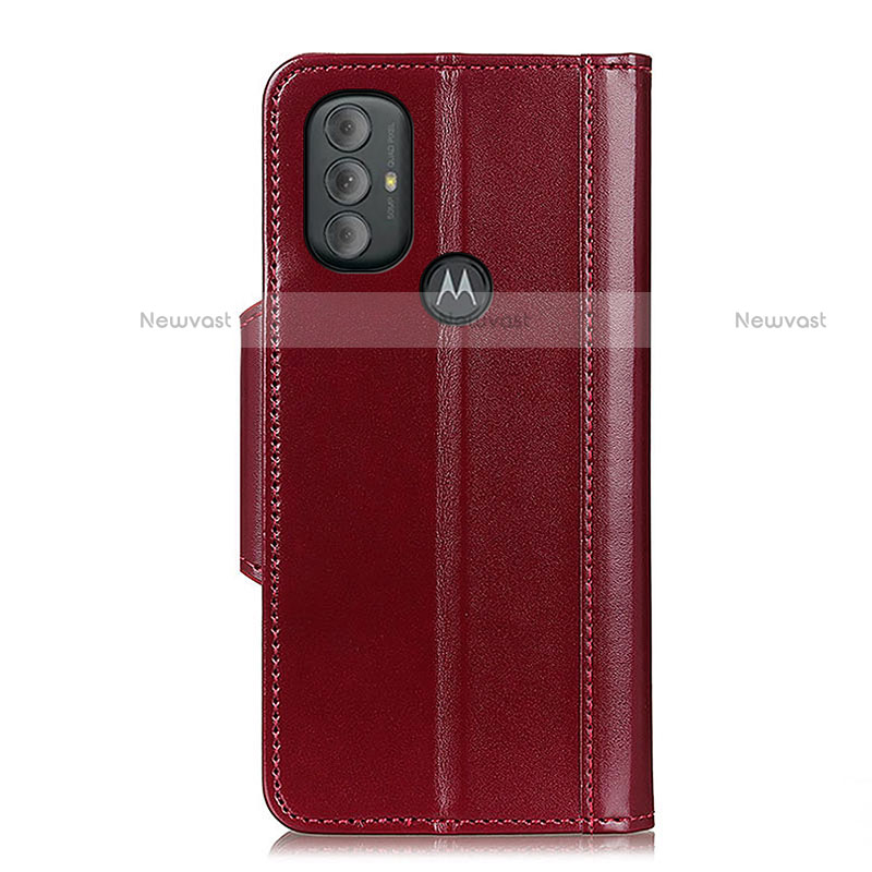 Leather Case Stands Flip Cover Holder M01L for Motorola Moto G Play (2023)