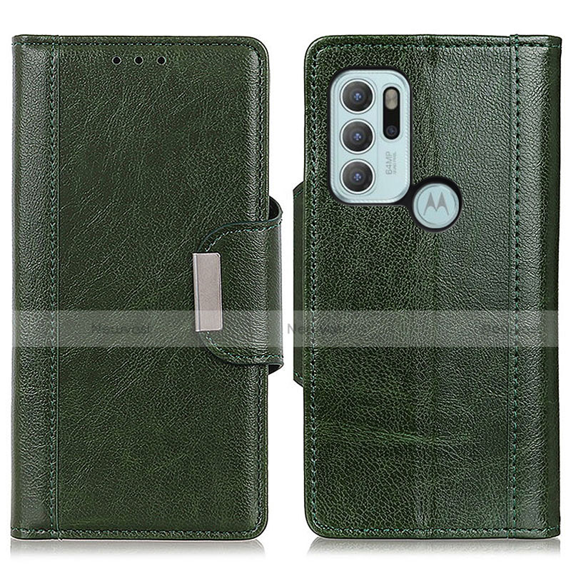 Leather Case Stands Flip Cover Holder M01L for Motorola Moto G60s