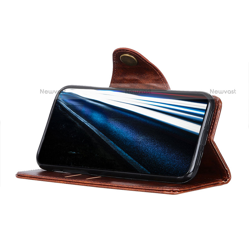 Leather Case Stands Flip Cover Holder M01L for Motorola Moto G71 5G