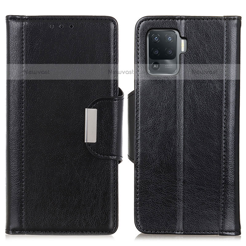 Leather Case Stands Flip Cover Holder M01L for Oppo F19 Pro