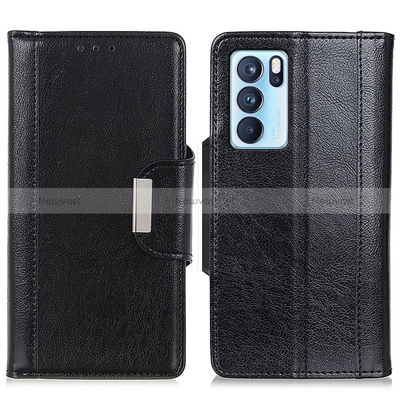 Leather Case Stands Flip Cover Holder M01L for Oppo Reno6 Pro 5G India