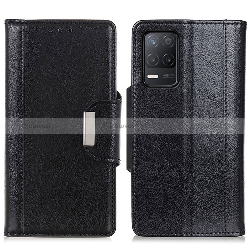 Leather Case Stands Flip Cover Holder M01L for Realme V13 5G Black