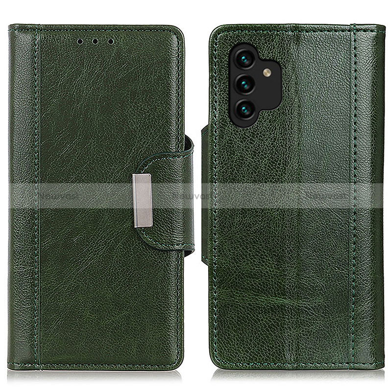 Leather Case Stands Flip Cover Holder M01L for Samsung Galaxy A13 4G Green
